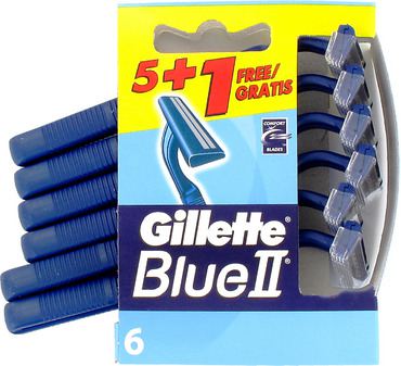 Gillette Disposable Razor Blue II 6 pcs