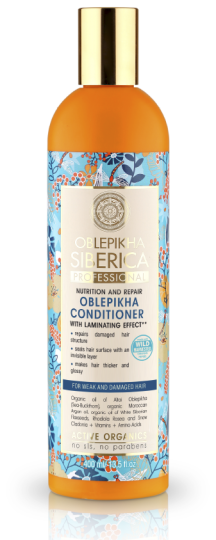 Natura Siberica Oblepikha Conditioner for Weak and Damaged Hair 400 ml