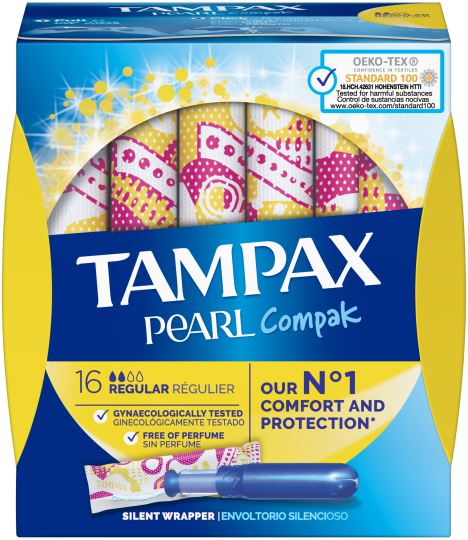 Tampax Pearl Regular Tampon 18 units