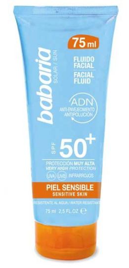 Babaria Solar Facial Sensitive Fluid and Atopica Fp50+ of 75ml