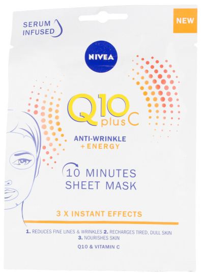 Nivea Q10+ Anti-Wrinkle Vitamin C+Energizing Face Mask