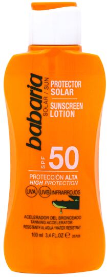 Babaria Leche Protectora Solar Aloe Vera SPF 50 100 ml
