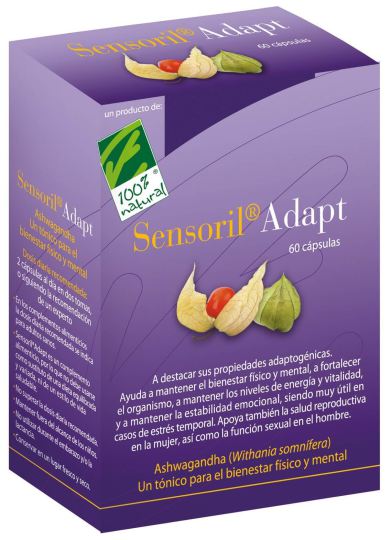 100% Natural Sensoril Adapt 60 Capsules