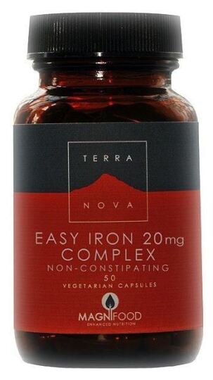 Terranova Bisglycinate Iron 20 mg complex vegetable capsules