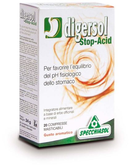 Specchiasol Digersol 20 Chewable Components