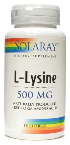 Solaray L-Lysine 500 mg 60 Capsules